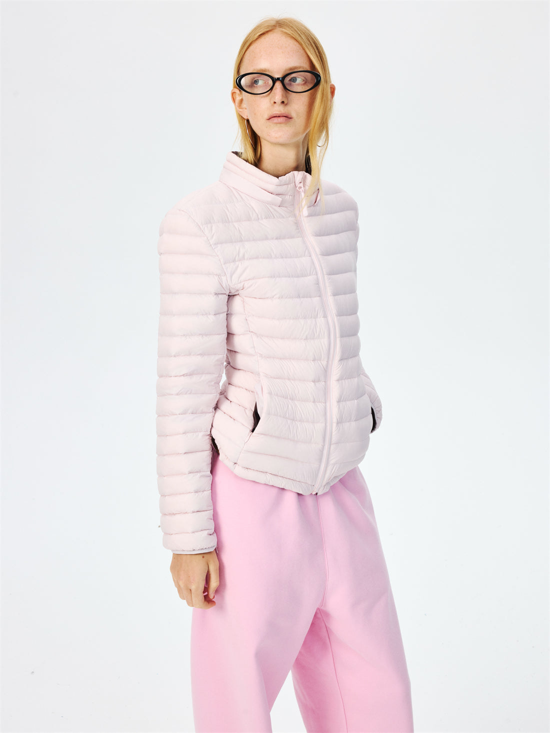 Quilted Lightweight Stand Collar Down Jacket CUR0264