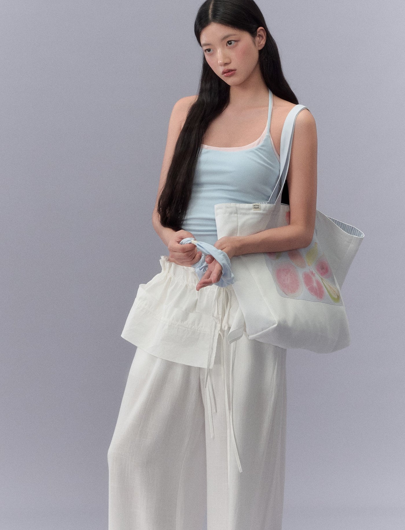 Lace Waistband Drape Pants LAL0212