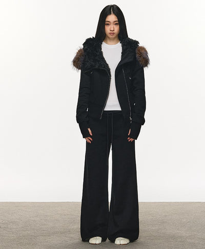 Fur Collar Sweatshirt Short Jacket/Pants ANA0116