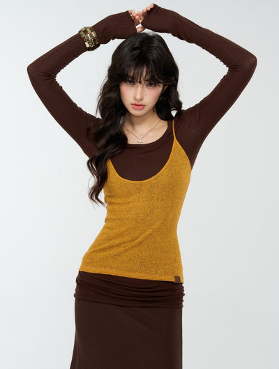 Two-Piece Basic Top+Camisole 4MU0176