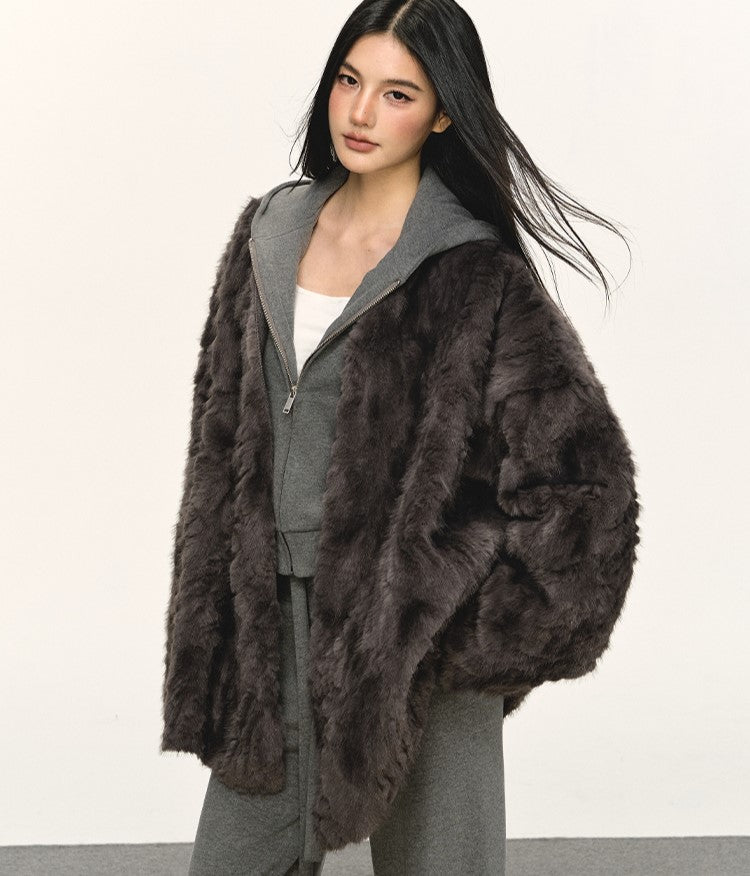Eco-friendly Fur Plush Coat ANA0077