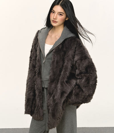 Eco-friendly Fur Plush Coat ANA0077