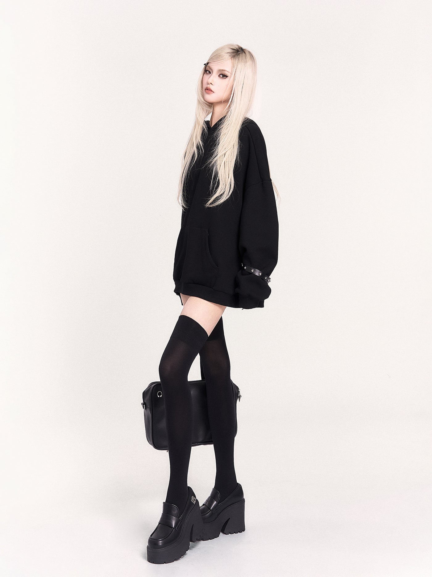 Cat Ear Loose Hooded Sweatshirt VOC0460