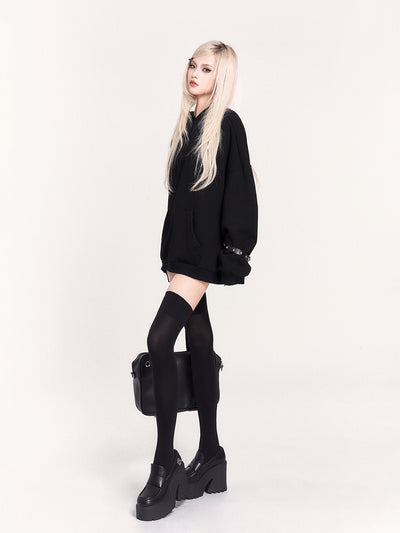 Cat Ear Loose Hooded Sweatshirt VOC0460