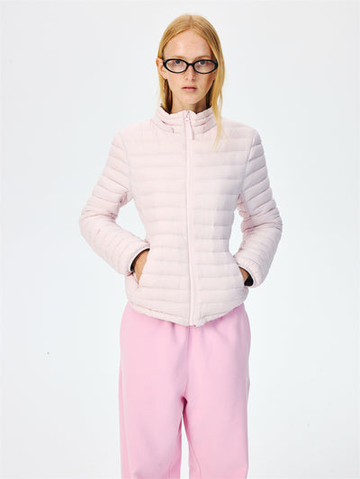 Quilted Lightweight Stand Collar Down Jacket CUR0264