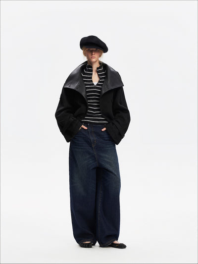 Batwing Sleeves Large Lapel Jacket SAL0202