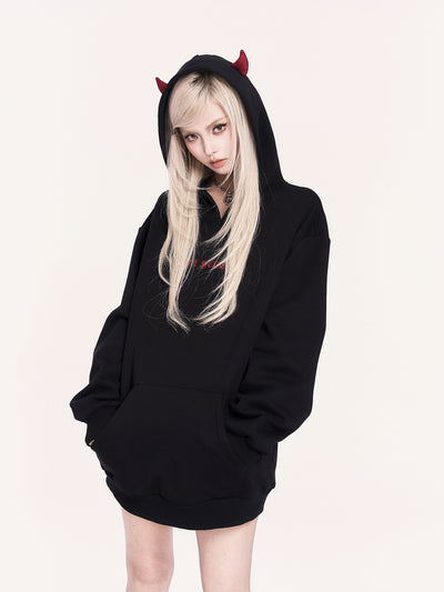 Little Devil Wings Hooded Dress/Sweatshirt VOC0461