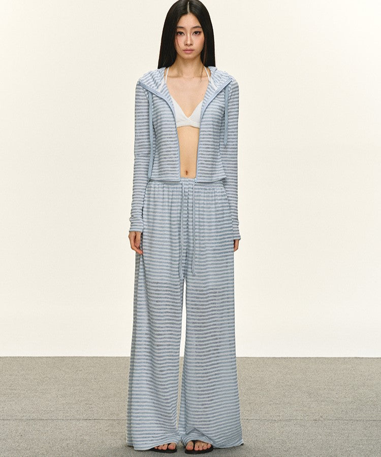 Lazy Striped Hooded Jacket/Pants ANA0058