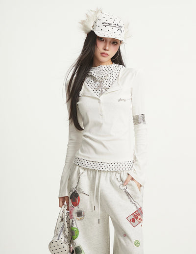 Fake Two-piece Hooded T-shirt UNC0284