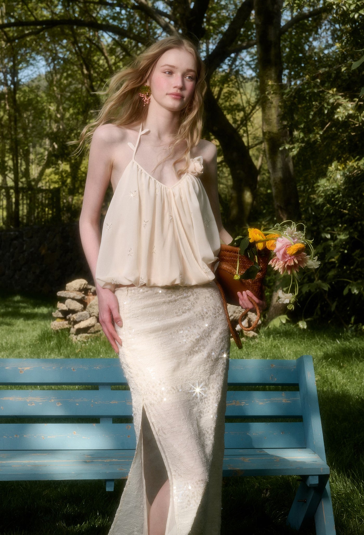 Clouds Embroidered Fairy Top/Skirt GRO0152