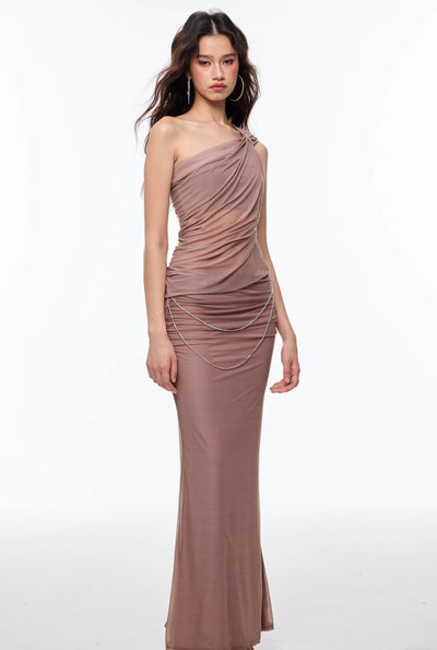 Off-shoulder Sleeveless Top/Skirt 4MU0133