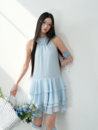 Halter Neck Cake Dress LAL0179