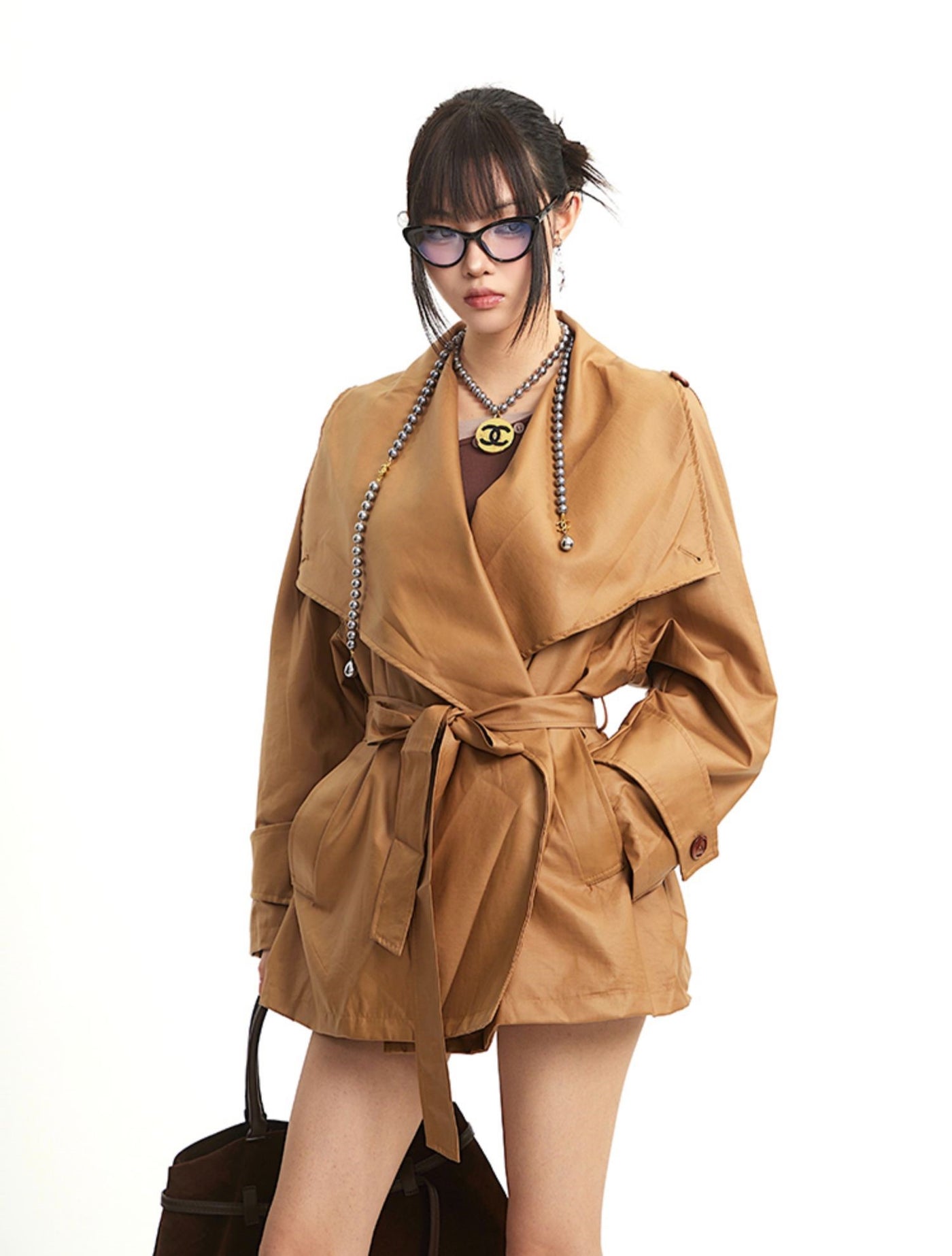 British Style Lapel Trench Coat UNC0273