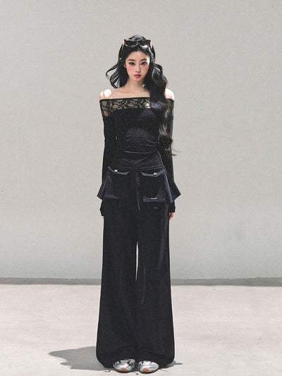 American-style Relaxed Wide-leg Pants DIA0668