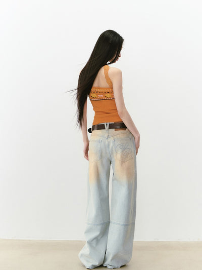 Vintage Blue Straight Jeans VIA0277