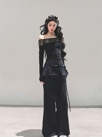 American-style Relaxed Wide-leg Pants DIA0668