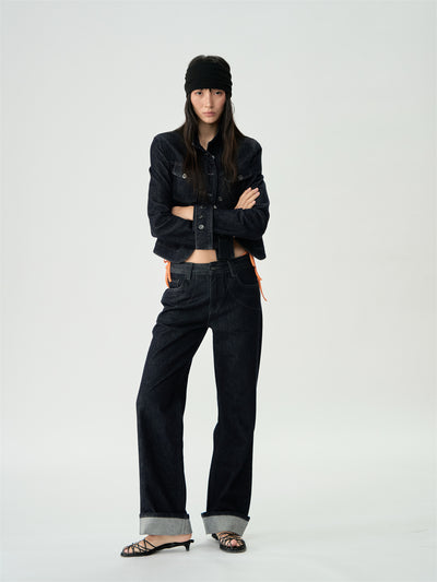 Basic Denim Short Jacket/Jeans CUR0241