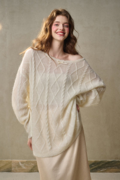 Lazy Relaxed Jacquard Knit GRO0110