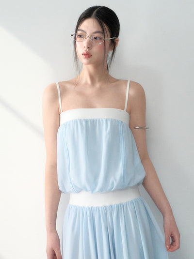 Pleated Camisole/Irregular Skirt LAL0182