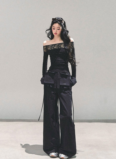 American-style Relaxed Wide-leg Pants DIA0668