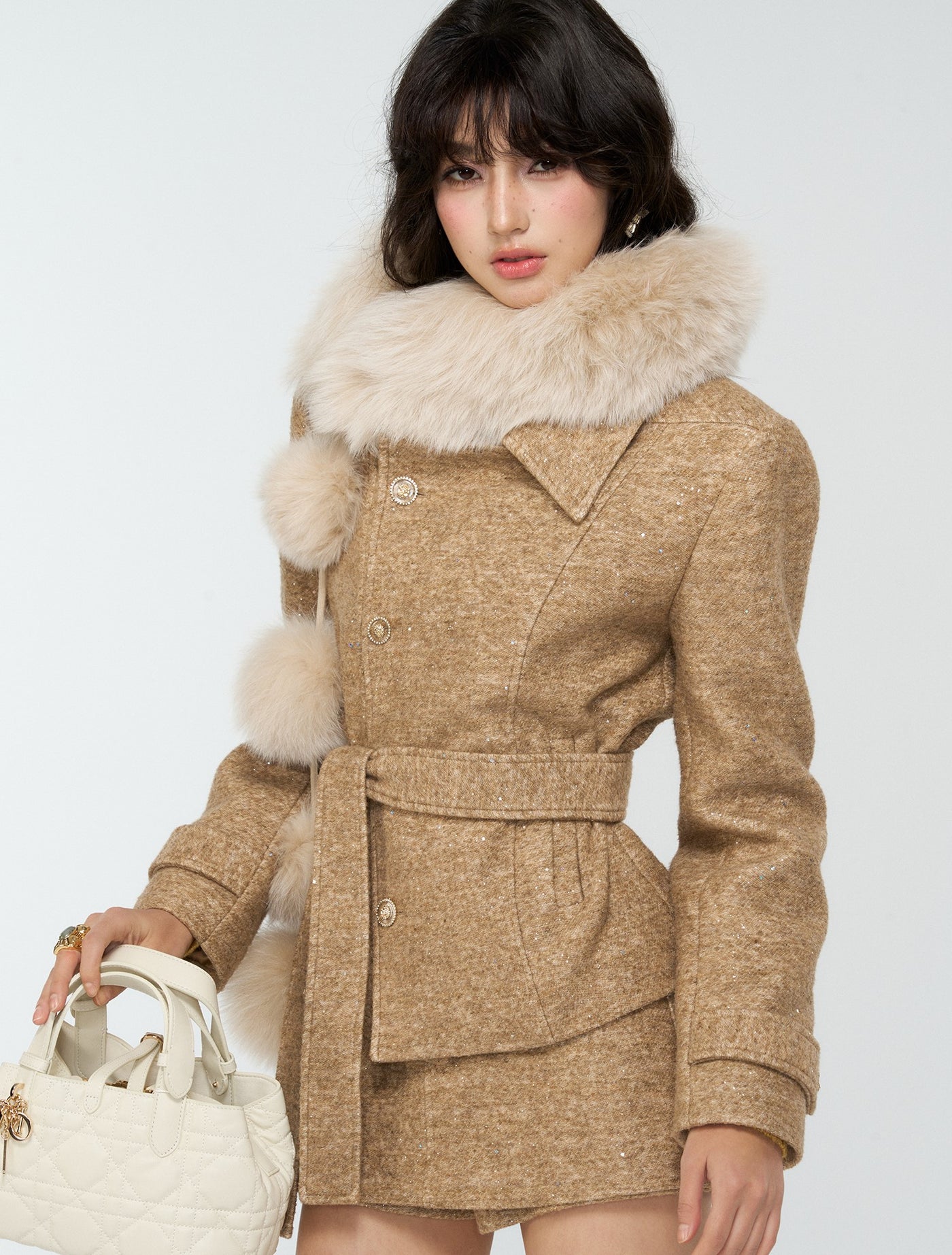 Sequined Jacket/Short Skirt/Midi Skirt 4MU0181