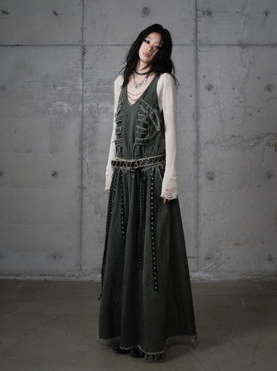 Punk Raw Edge Long Dress NOR0208