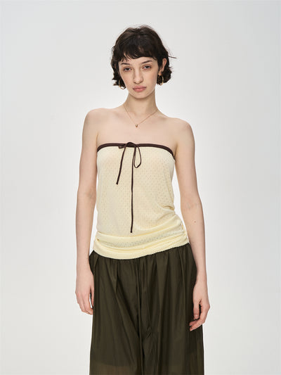 Drape Hem Mesh Camisole CUR0230