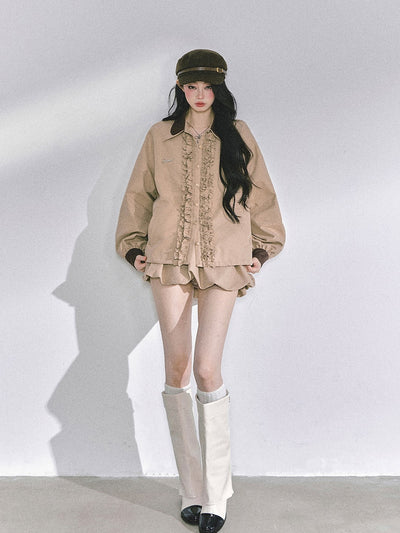 High-end French Lace Jacket/Skirt DIA0589