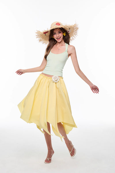 Yellow Flower Multi-wear Dress 4MU0130