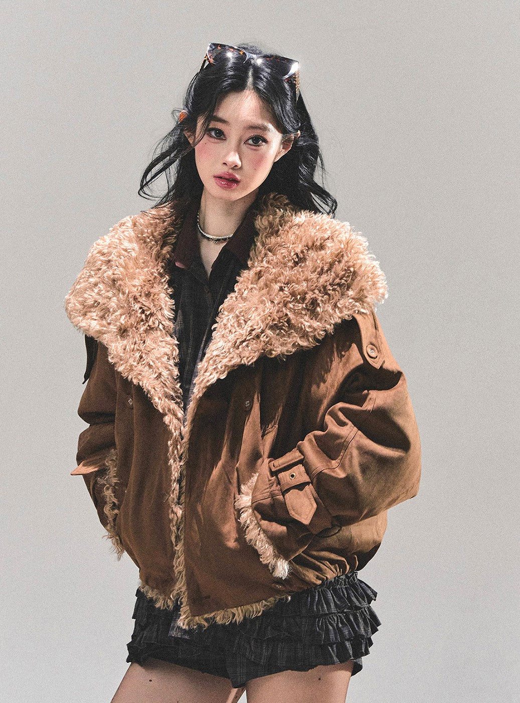 Lambswool Shearling Cold-Proof Coat DIA0666