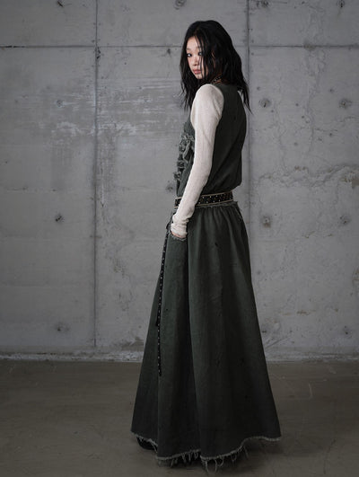 Punk Raw Edge Long Dress NOR0208