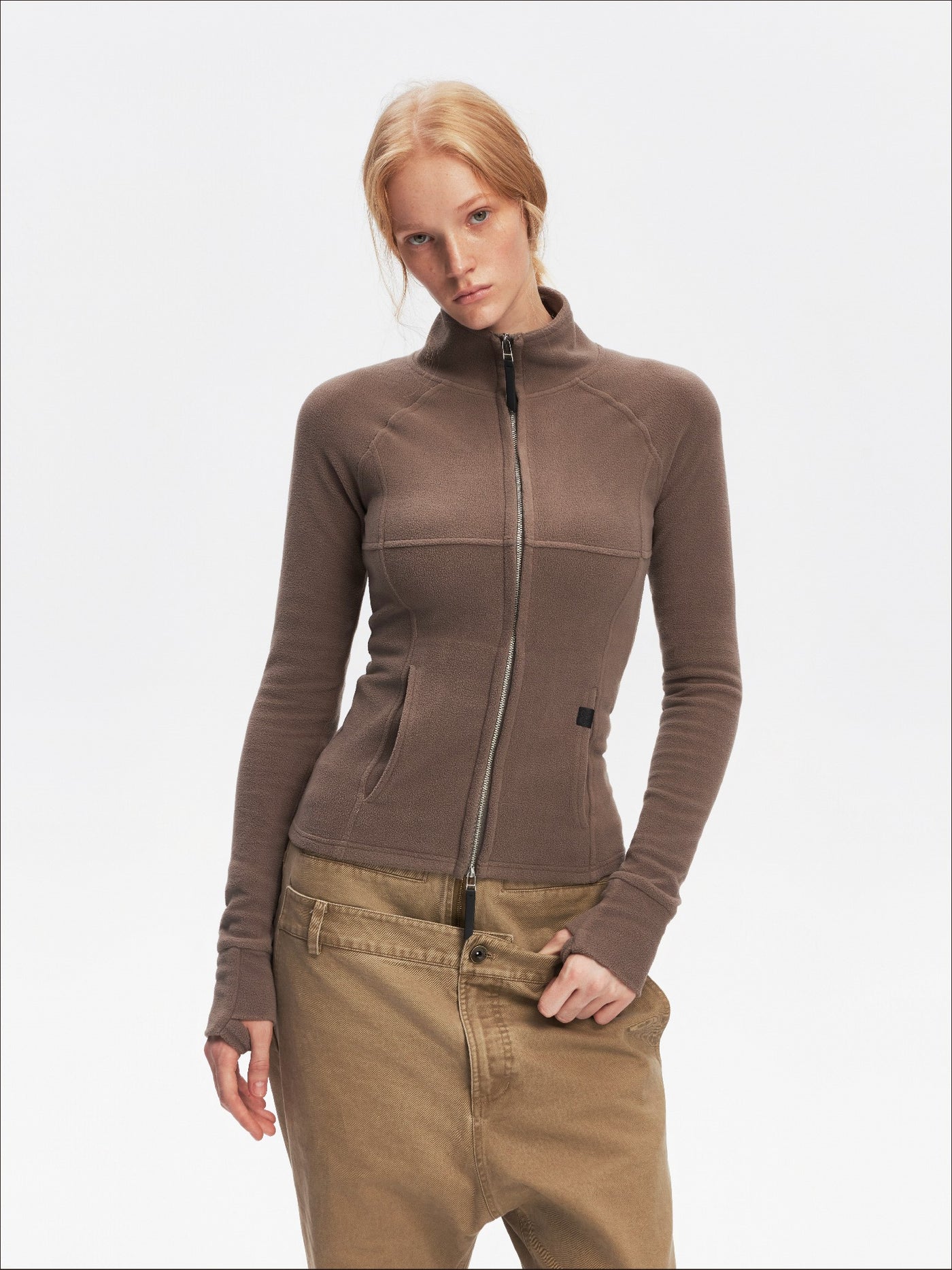 Sports Style Fleece Design Slim Jacket SAL0203