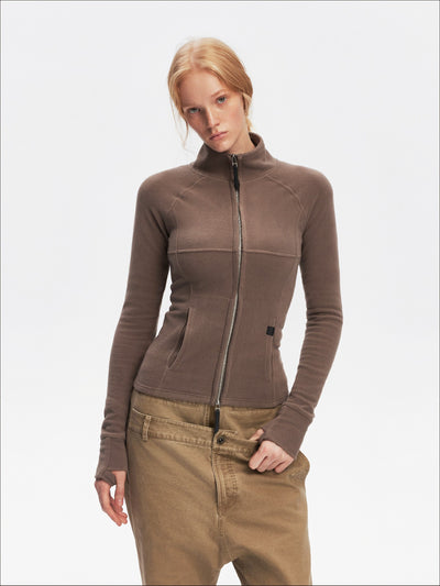 Sports Style Fleece Design Slim Jacket SAL0203