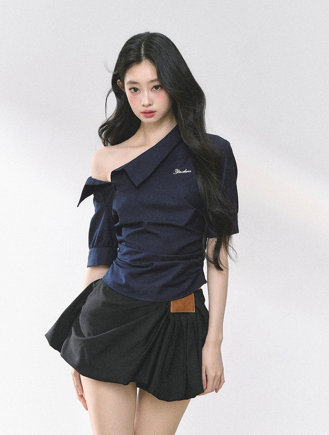 High-end French off-shoulder Shirt DIA0505