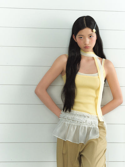 Fake Two-piece Splicing Camisole LAL0204