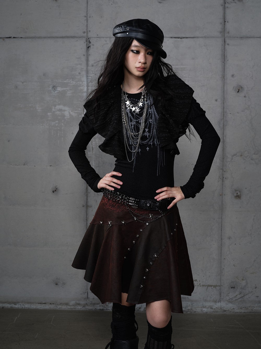 Butterfly Puff Sleeve Print T-shirt NOR0193