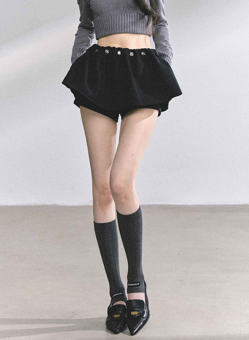 High Waist A- line Puffy Skirt DIA0562