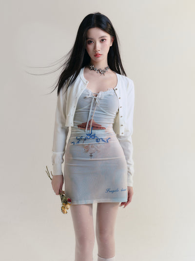 Sky Oxygen Romantic Lace Suspender Dress FRA0168