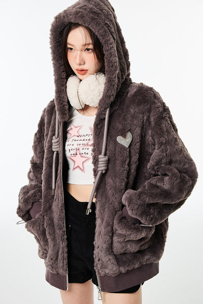 Fur High-grade Casual Cotton Jacket VIA0140