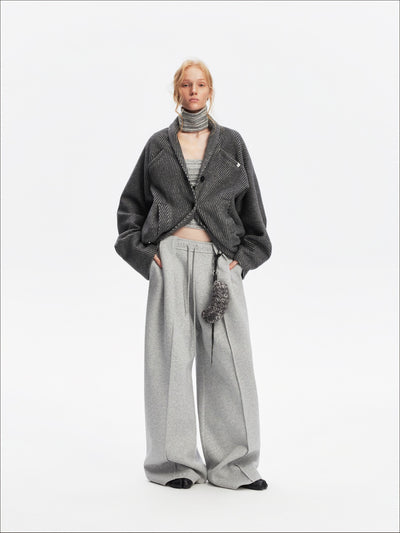 Drop-shoulder Batwing Sleeve Jacket SAL0191