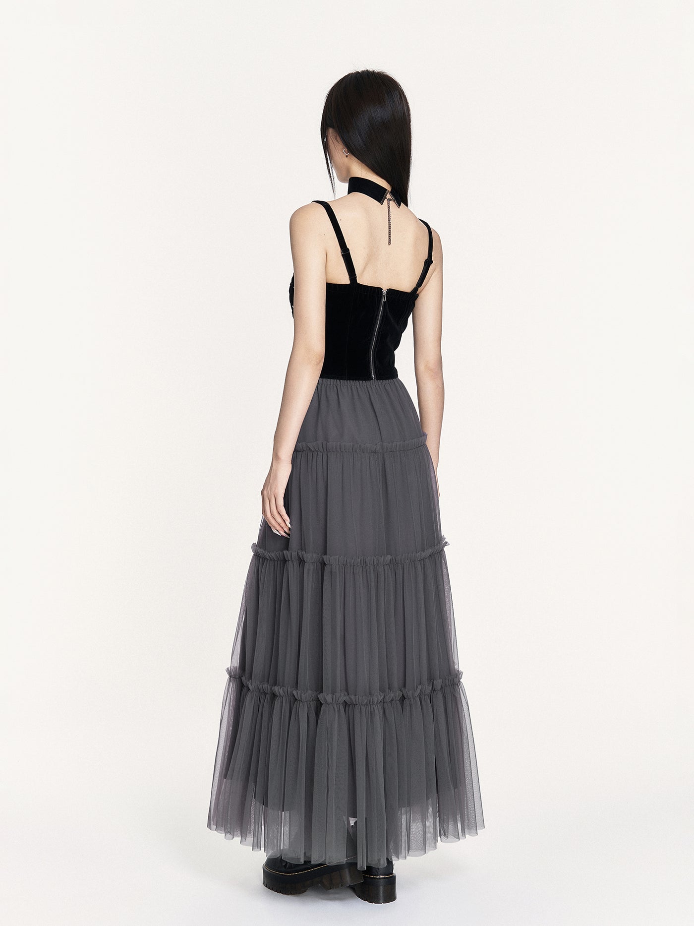 Romantic Irregular Mesh Cake Skirt VOC0436