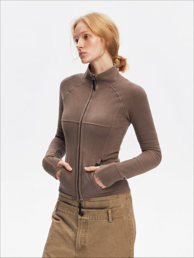 Sports Style Fleece Design Slim Jacket SAL0203