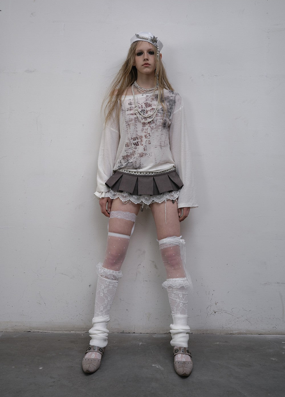 Punk One-shoulder Long-sleeved T-shirt NOR0169