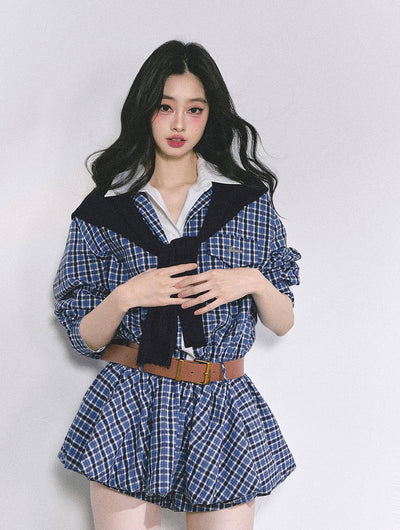 Fake Two-piece Hepburn Style Dress DIA0552