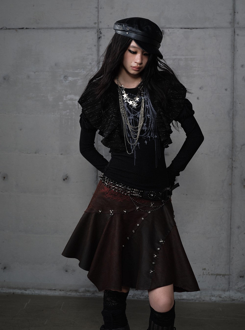 Butterfly Puff Sleeve Print T-shirt NOR0193