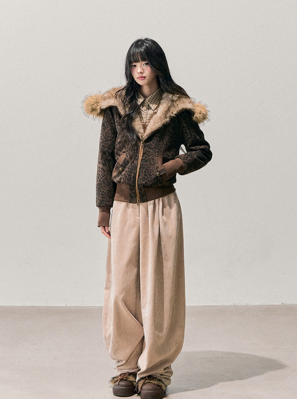 Loose Wide-Leg Belt Pants DIA0716