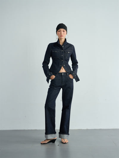 Basic Denim Short Jacket/Jeans CUR0241