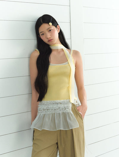 Fake Two-piece Splicing Camisole LAL0204