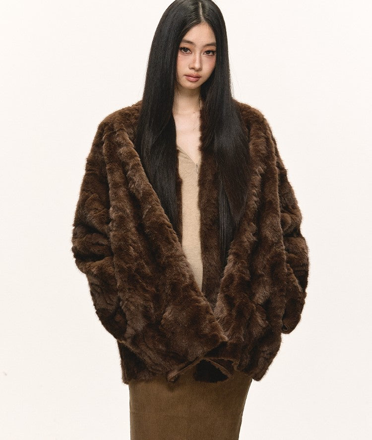 Eco-friendly Fur Plush Coat ANA0077