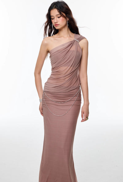 Off-shoulder Sleeveless Top/Skirt 4MU0133